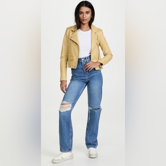 TRIARCHY X Josephine Skriver Jeans High Rise Relaxed Ripped Indigo Wash Size 28 - Picture 4 of 16